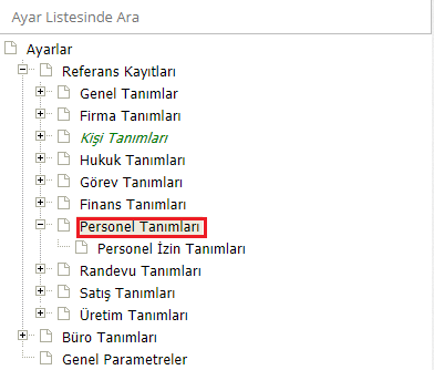 personel tanım